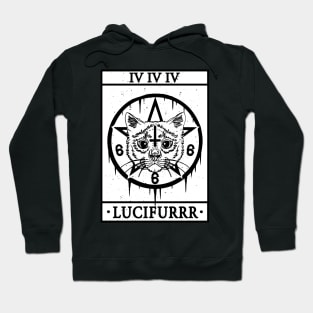 LUCIFURRR - SATANIC CAT TAROT CARD Hoodie